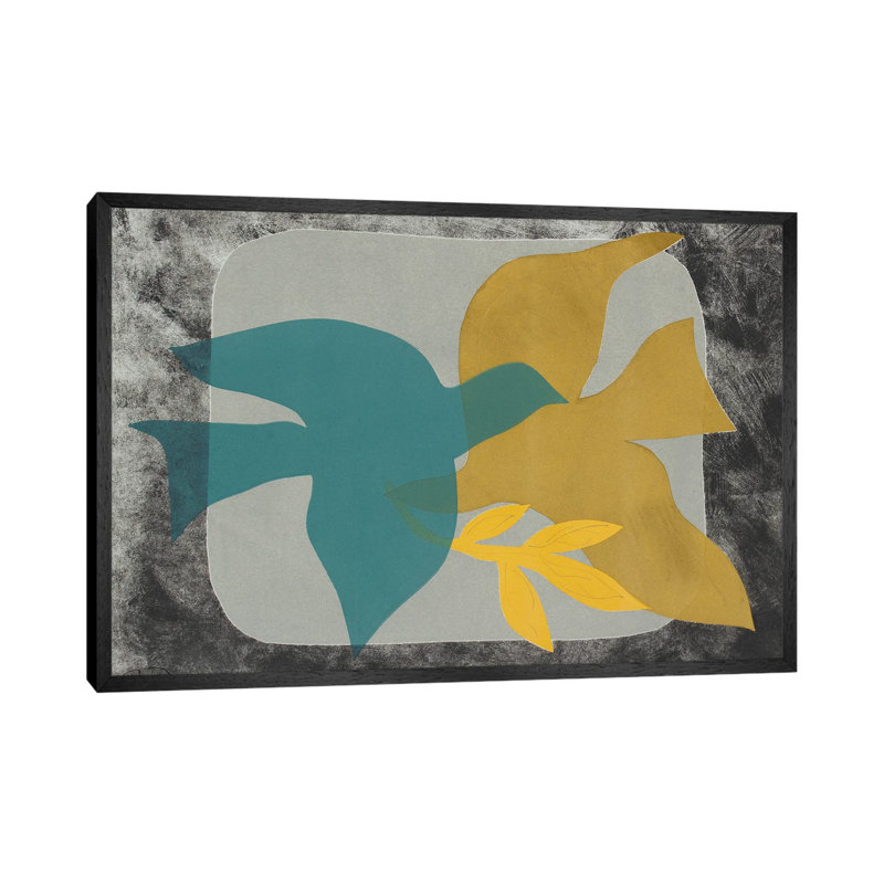 Dove Composition I by Rob Delamater - Gallery-Wrapped Canvas Giclée on Canvas, Black Floater Framed, 66.04 cm H x 45.72 cm W