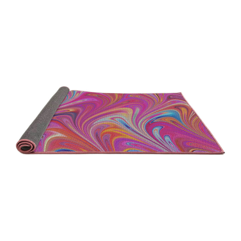 Abstract Indoor Rug, Square 6'