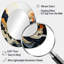 Gris gris, art au trait, miroir mural moderne ovale-2007310823