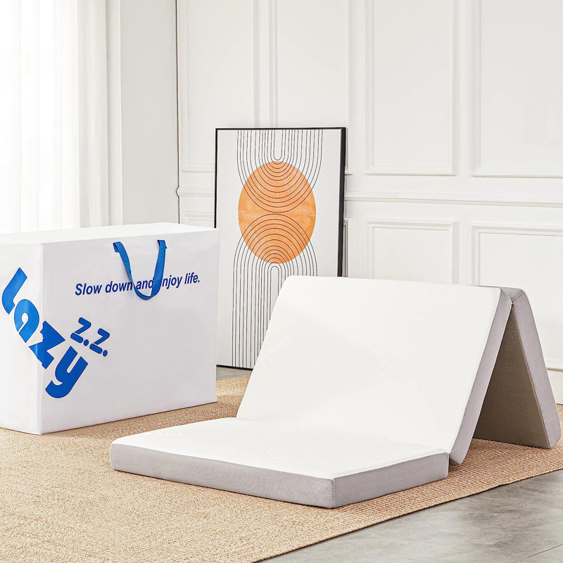 Matelas en mousse à mémoire de forme moyenne 4 po Alwyn Home Enger, Double court