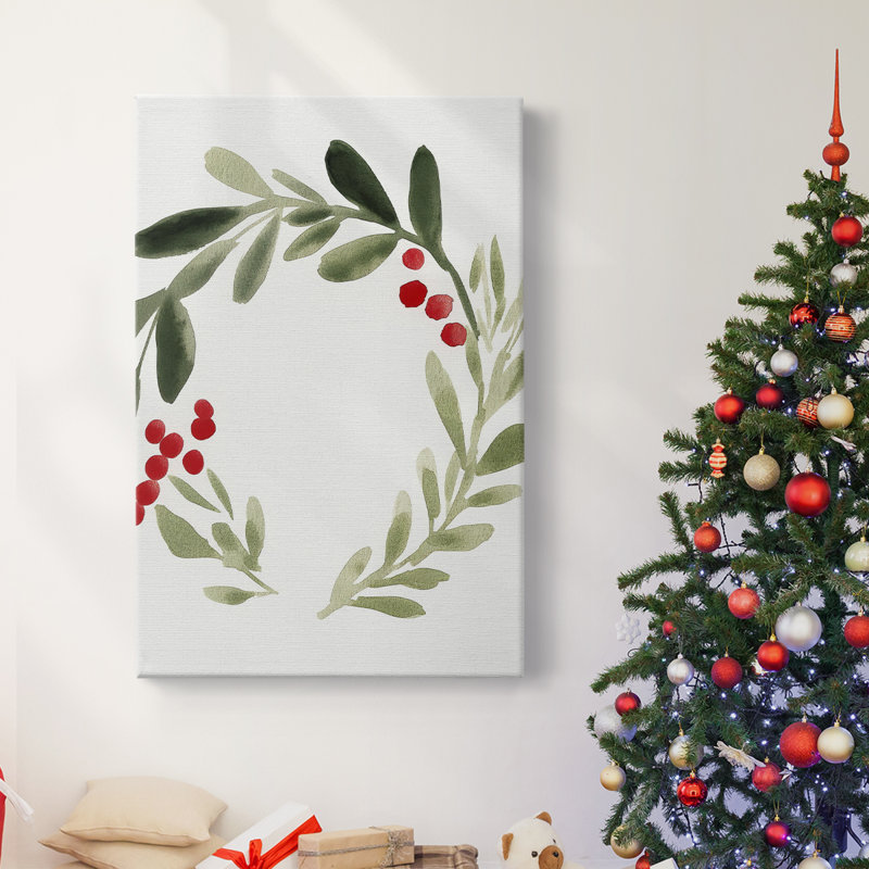 Art des Fêtes de Noël - Toile tendue avec châssis CCDXLV III, H 36 po x l 24 po