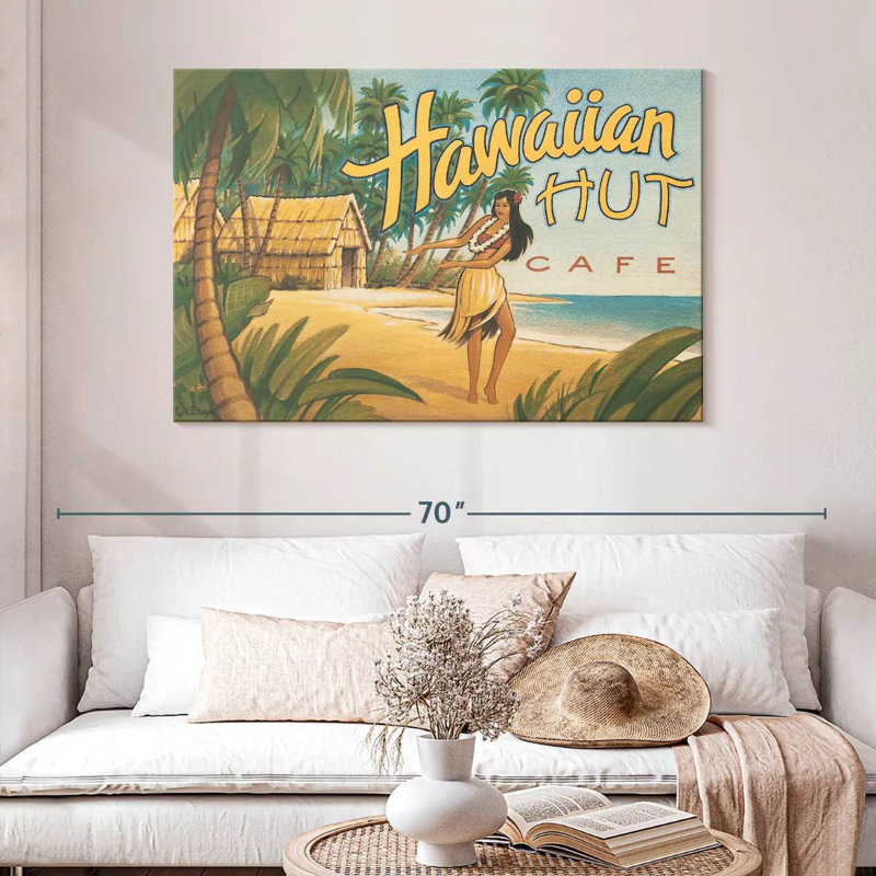 Gillard Hawaiian Hut Cafe, 32" H x 48" W