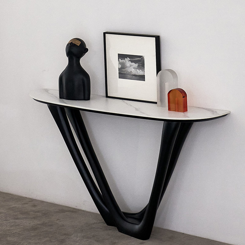 Italian style light luxury simple console table