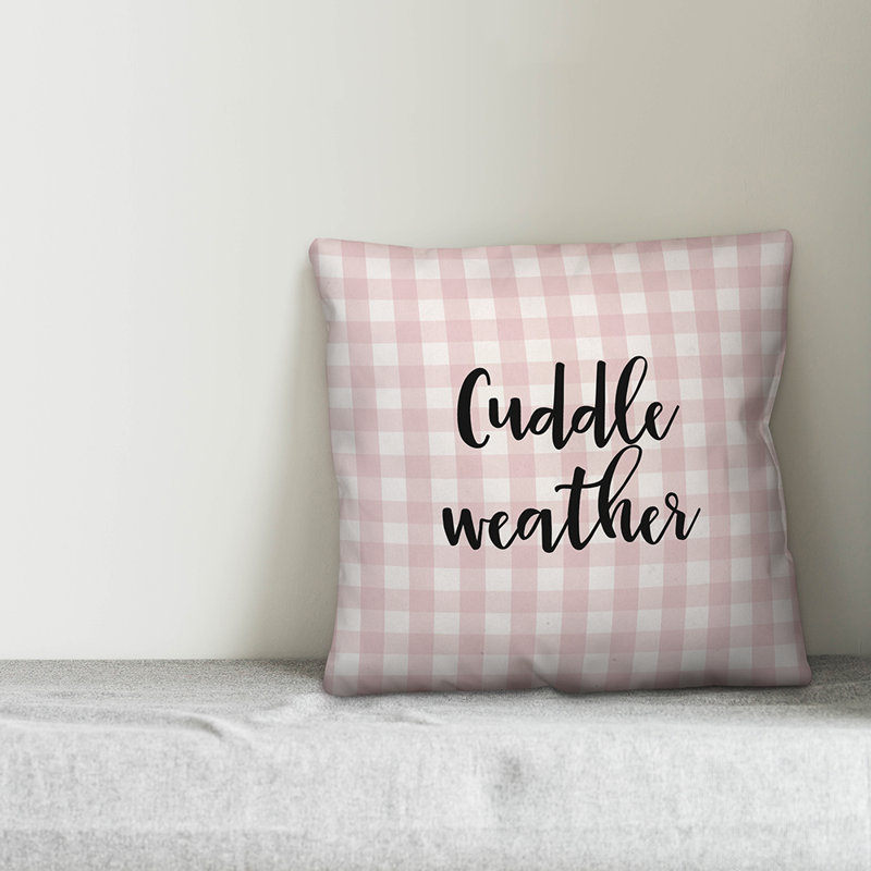  Coussin Cuddle, Rose / Noir, Coussin décoratif