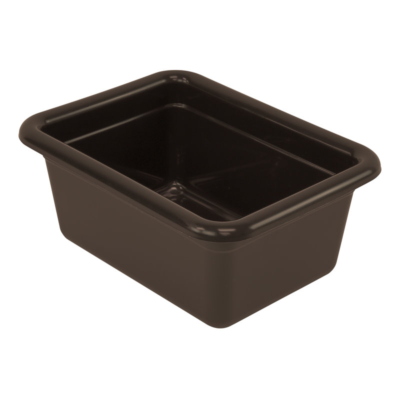 Bussing Tub, 9-1/16"W x 12-1/16"L x 5-1/8"H, polypropylene, , NSF, case of 12, Brown