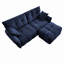 Canapé en chenille 2 places avec repose-pieds-630826822