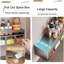 Wall Mounted Kitchen Spice Rack with 5 Hanging Seasoning Boxes, Over Stove Organizer for Salt, Sugar & Pepper