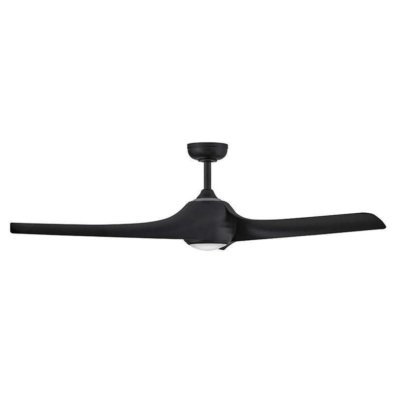 Hinkley Tiburon Ceiling Fan, Matte Black, Matte Black
