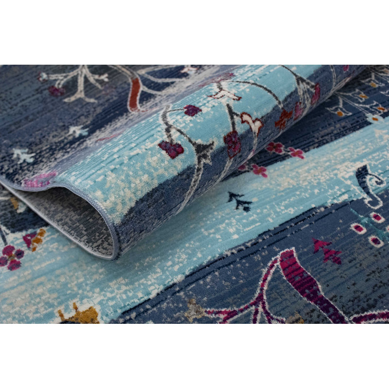 Lucha Floral Indoor Rug, Rectangle 2' x 3'