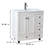 30'' Modern Free-Standing Single Bathroom Vanity With Ceramic Top-1245425954