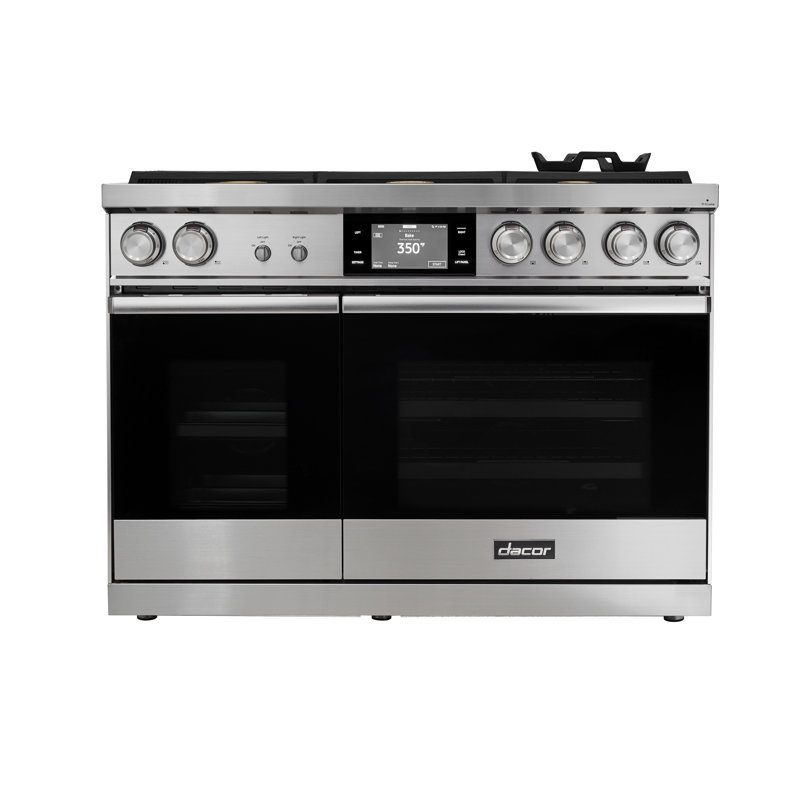 48" Pro-Range 6 Burners, Contemporary, NG/LP, Silver Stainless