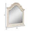 Miroir de commode Maia 43 x 46 avec plateau courbé, peuplier et chêne, blanc antique