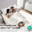 Ensemble de draps Southshore Fine Linens Queen à motif floral, 4 pièces, coloris blanc Dreamseed-135031048-135031053