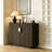 Solid Wood Entryway Storage Cabinet