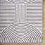 Machine Washable Shaggy Boho Charcoal Area Rug-1373868473