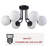 6-Light Globe Semi Flush Mount-123117139
