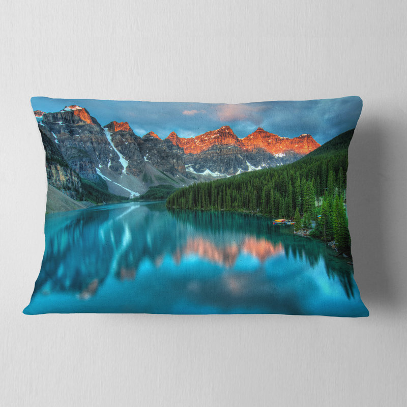 Coussin décoratif Moraine Lake Sunrise