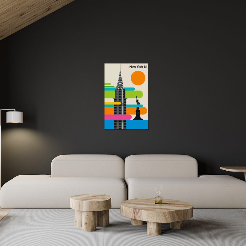 «New York 64» par Bo Lundberg - impression non encadrée, H 24 po x l 16 po x P 0,25 po