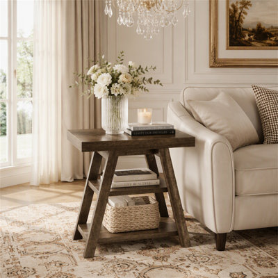 3-Tier Sofa Side Table