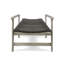 Chaise longue en bois et osier Hampton