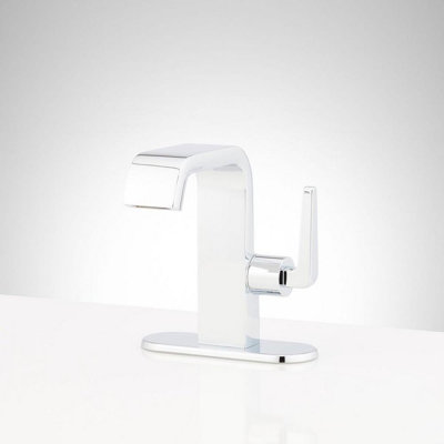Drea 1.2 GPM Single Hole Bathroom Faucet with Deck Plate