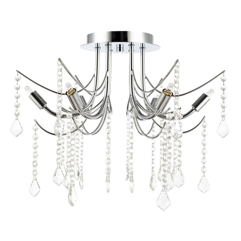 Semi Flush Mount, Chrome