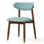 Chaise d'appoint rembourrée en bois massif (ensemble de 2)-132119805