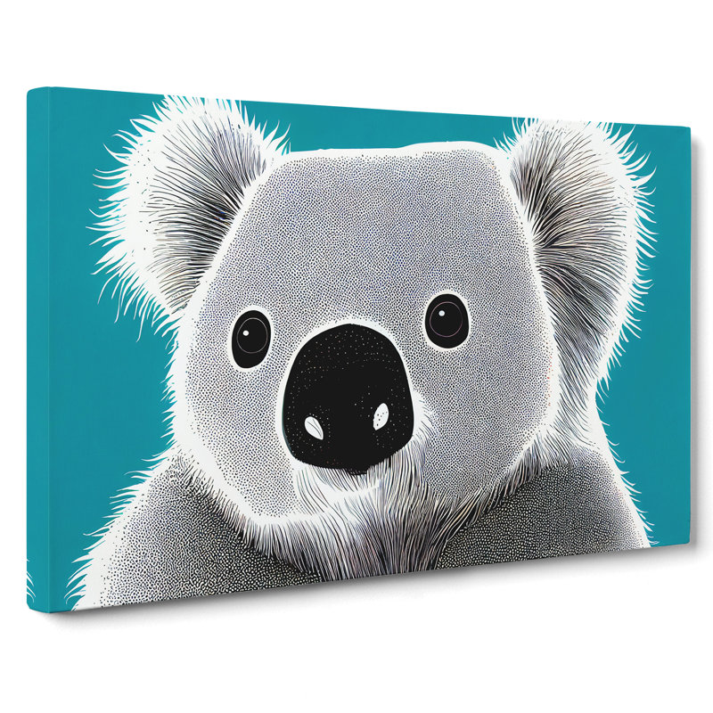 Cute Koala Bear - Wrapped Canvas, 50cm H x 76cm W x 3cm D