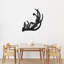 Art mural abstrait avec orignal et bois de cerf - ACM-1240949557-1240949556