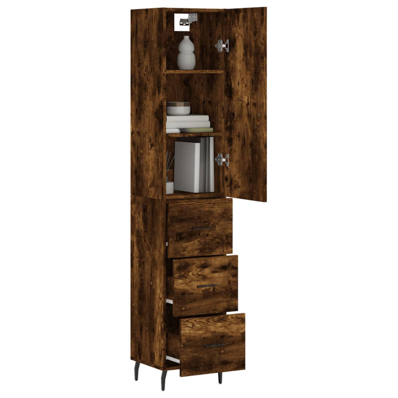 Naamann 34.5cm Sideboard, Smoked Oak