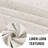 Linen Look 100% Blackout Curtains for Bedroom Full Light Blocking Rod Pocket 42 Inches Wide Linen Textured Thick Window Curtain Drapes with Backing-1600622931-1600622891