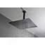 Pomme de douche 16 po noir mat