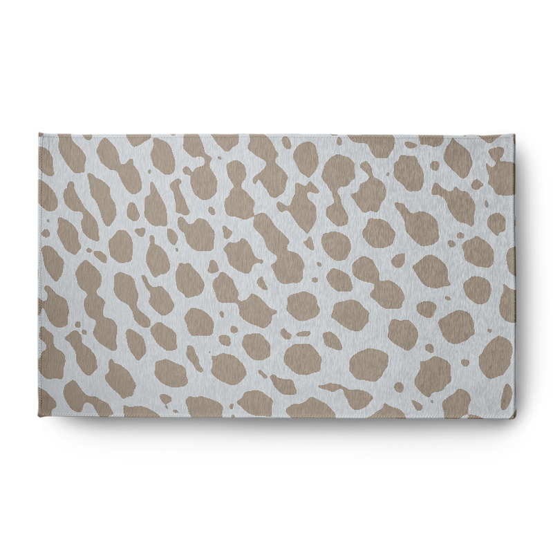 Chenille Animal Print Indoor Rug, Rectangle 3' x 5'