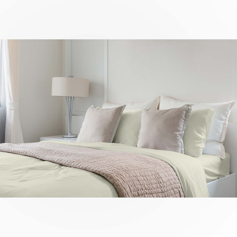 Sheet Set, C.King Sheet Set w/ 1 Fitted Sheet, 2 Pillowcases, Cream