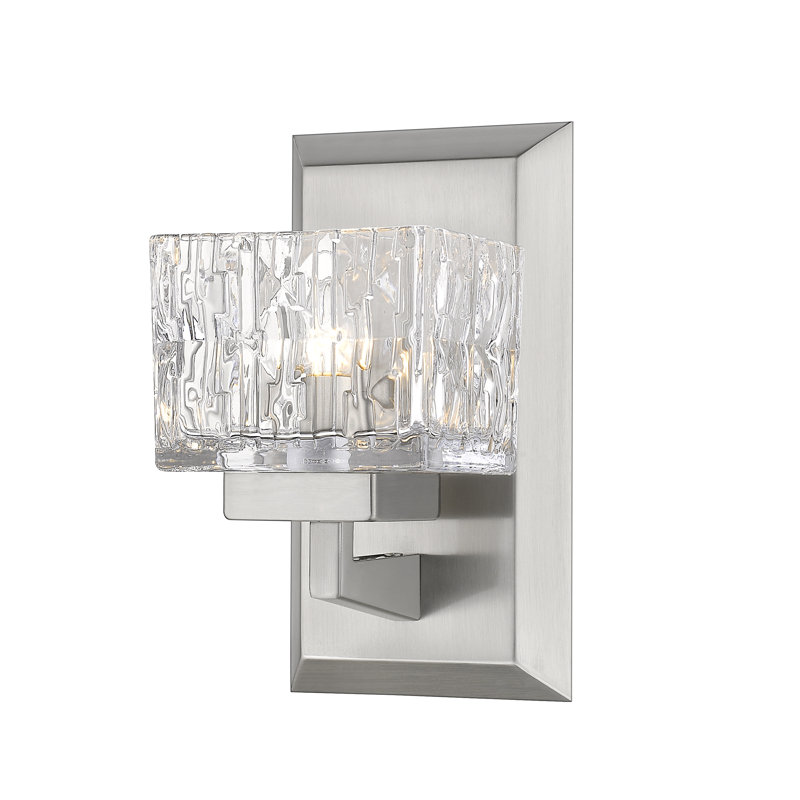 Bechard Steel LED Armed Sconce, Yes, Brushed Nickel