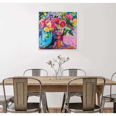 «She Was A Curious Mind» par Rachel Christopoulos, reproduction d'art sur toile encadrée