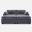 Canapé-lit modulaire d'appoint avec canapé double détachable Manuel Corduroy-684013849