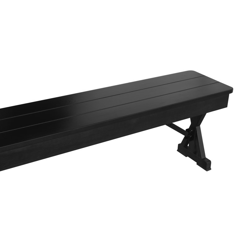 8' X 12" Antique Solid Pine Farmhouse Folding Bench