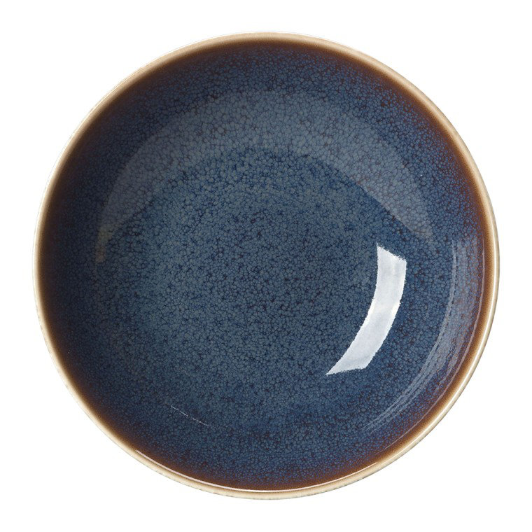 Art Glaze Bone China Serving Bowl, Clouded Smoke, 8"W
