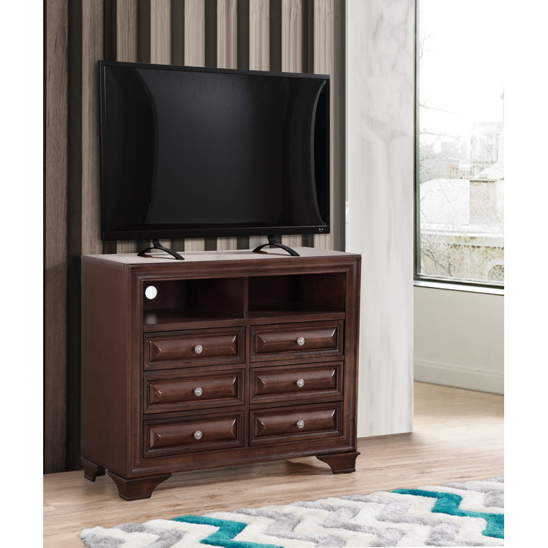 Charline 42'' W 6 - Drawer Dresser, Cappuccino