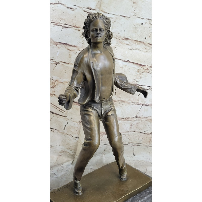 Thasha Michael Jackson On His Toes Bronze Sculpture Statue Figure Collectible Dancer