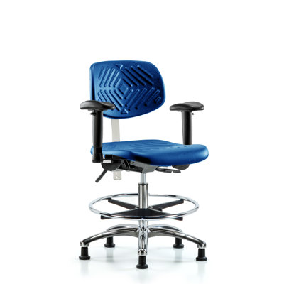 Chaise de salle blanche en polyuréthane classe 100 - hauteur de banc moyenne