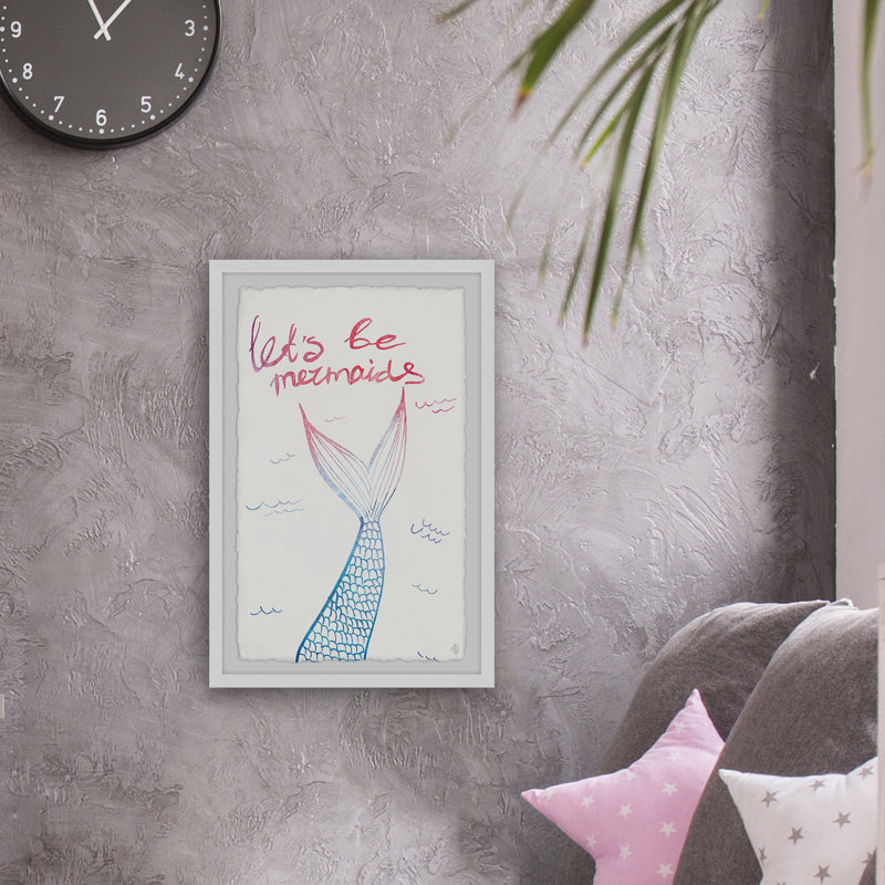 Dahlke «Let Be Mermaids III - Art encadré», H 30 po x l 20 po x P 1,5 po