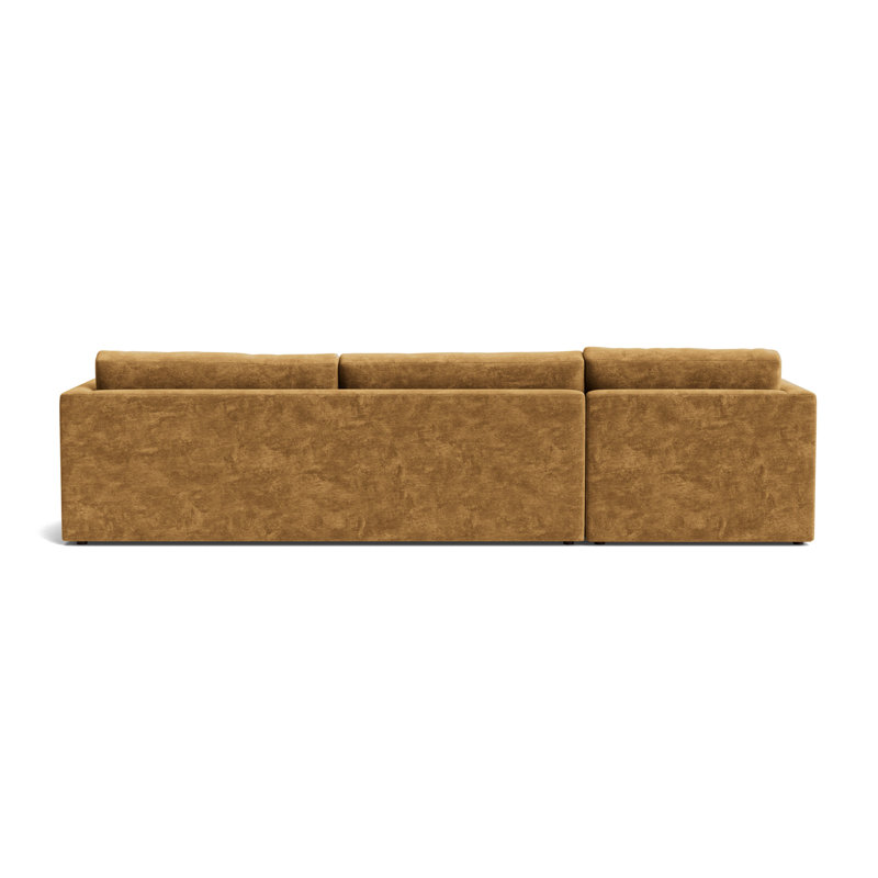 Haywood Left Chaise Sectional, Vintage Chenille - Bronze