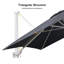 274 cm W X 335 cm D Rectangular Tilt Cantilever Parasol with Crank Lift-34074729