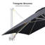 304cm X 396cm Rectangular Cantilever Parasol-874012321