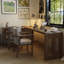 Bureaux en bois massif en L noyer-107938145-107938149
