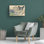 Art mural sur toile tendue - «Reverie - Periwinkle» de Gail Fraser pour décoration de salon, de chambre à coucher ou de bureau - 16 x 24