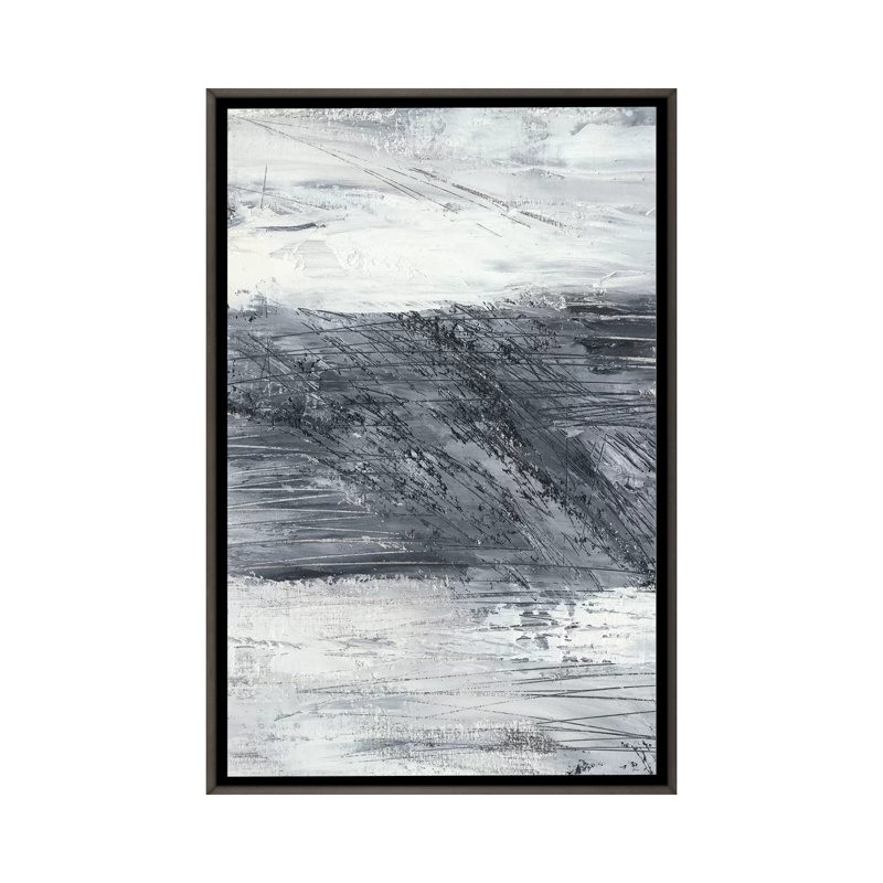 "Conductivité I" par Ethan Harper, reproduction d’art, H 48 po x l 32 po x P 1,5 po, Toile avec cadre gris foncé