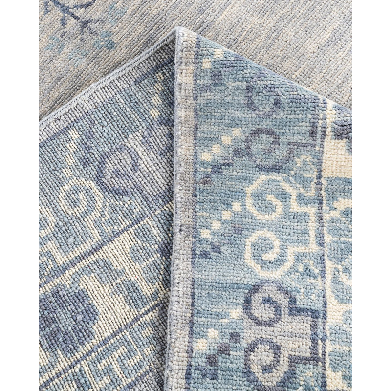 Overdyed One-of-a-Kind Rectangle 8'1" X 9'8" Hand Knotted Area Rug